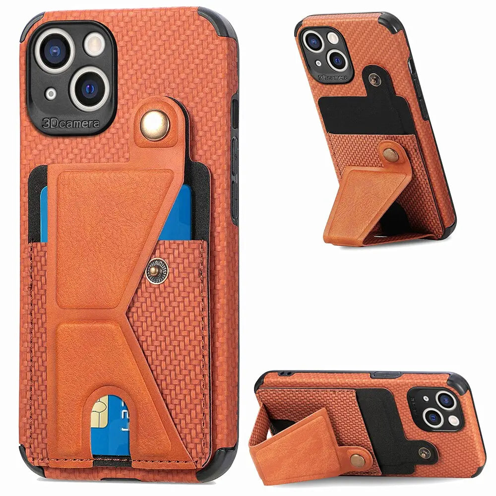 iPhone 14 Anacotte Card Wallet Fold Stand Cover Magnetic Shockproof Fundas iPhone case-2